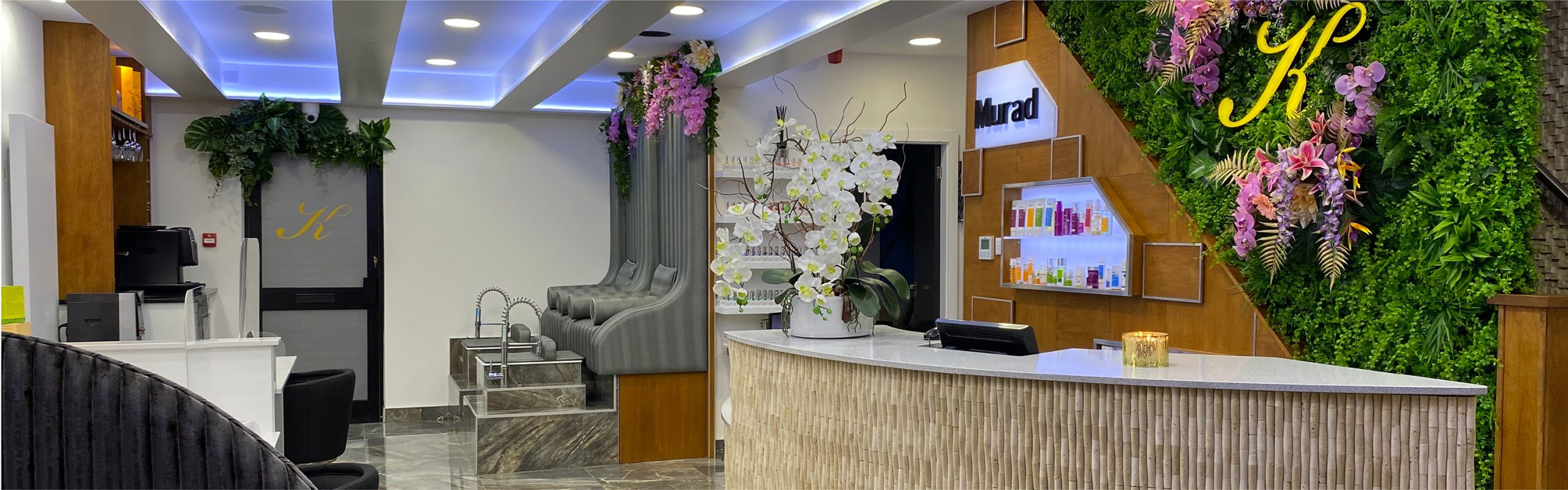 The treatment room at Kiren's day spa.