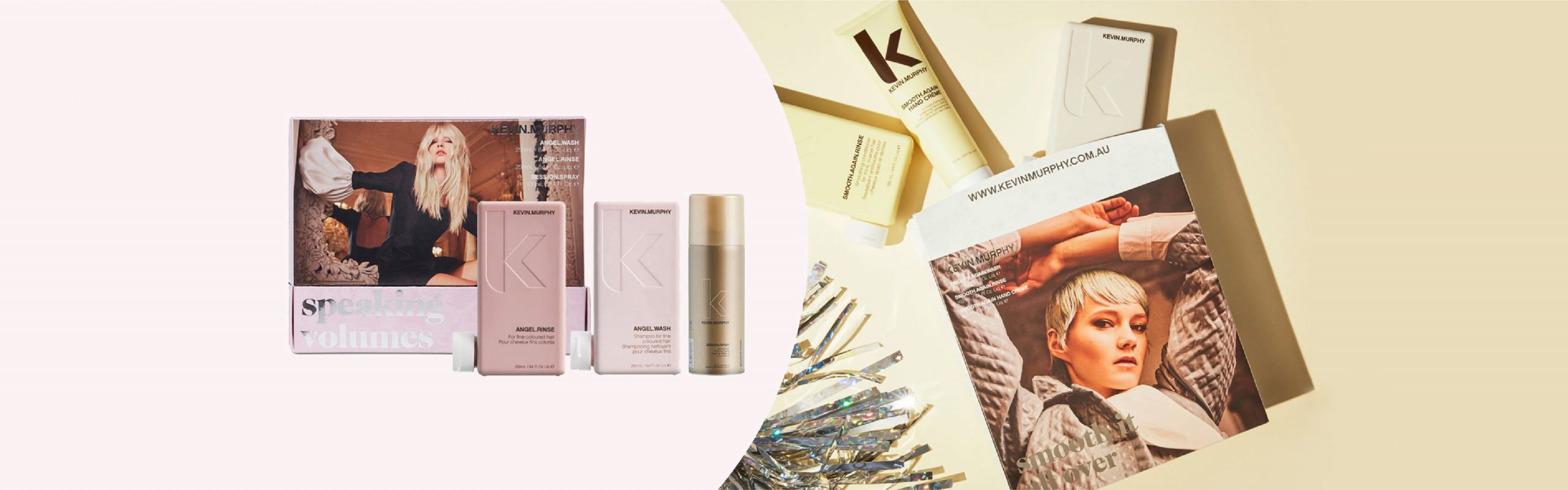 Retail shelf — Kevin Murphy, Murad, OPI.